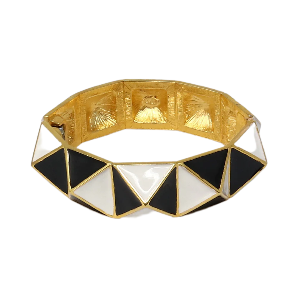 Enamel Geometric Shape Bracelet